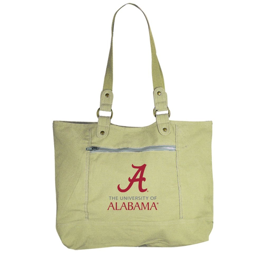 University of Alabama Crimson Canvas Tote Bag